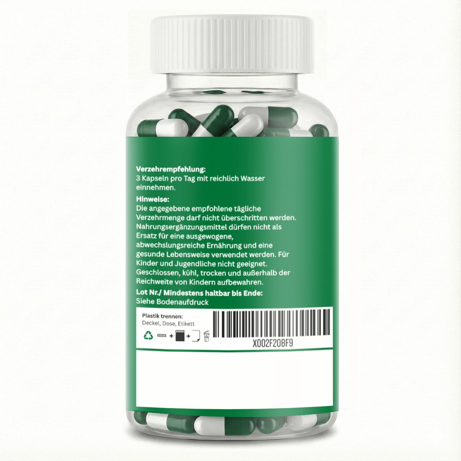 Cápsulas de Moringa de Alta Dosis – 1500 mg Dosis Diaria – 180 Cápsulas Veganas de Moringa – Hechas de Polvo de Moringa – Suplemento de Moringa Probado en Laboratorio – Sin Aditivos