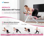 Máquina de entrenamiento abdominal, equipo para ejercicios de core, entrenador ajustable para uso en gimnasio en casa, entrenador de abdominales plegable, máquina de ejercicio que apunta a abdominales, brazos, piernas y glúteos, entrenador de core y abdom