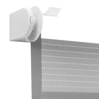 Persianas enrollables dobles Sekey con fijación de clip (no requiere taladrar) para ventanas, persianas enrollables dobles de dos tonos, persianas enrollables duo, protección solar, blanco y gris claro, marrón claro y gris-marrón, verde y verde claro