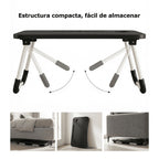 Mesa plegable multifunción para cama y sofá con portavasos, 60×40×28 cm, mesa auxiliar con atril para leer en la cama, bandeja multifunción para ordenador, libros, trabajo y estudio en casa (con cajón / sin cajón)