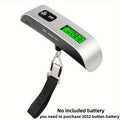 Báscula para equipaje, báscula electrónica, báscula portátil, báscula de gancho, báscula para paquetes, mini báscula colgante de 50 kg, báscula de resorte portátil, báscula de pesca - Batería no incluida