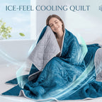 Colcha de Verano New Cool-Sense | Suave, con Relieve Ultrasónico, No se Decolora, Para Todas las Estaciones, Lavable a Máquina, Ideal para Dormitorio, Sala de Estar, Habitación de Invitados