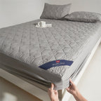 1 Protector de colchón impermeable cómodo, sábana ajustable impermeable suave y transpirable con tecnología Soundwave, funda de colchón de color sólido sin ruido, adecuada para apartamentos, dormitorios, hoteles, habitaciones de invitados y residencias de