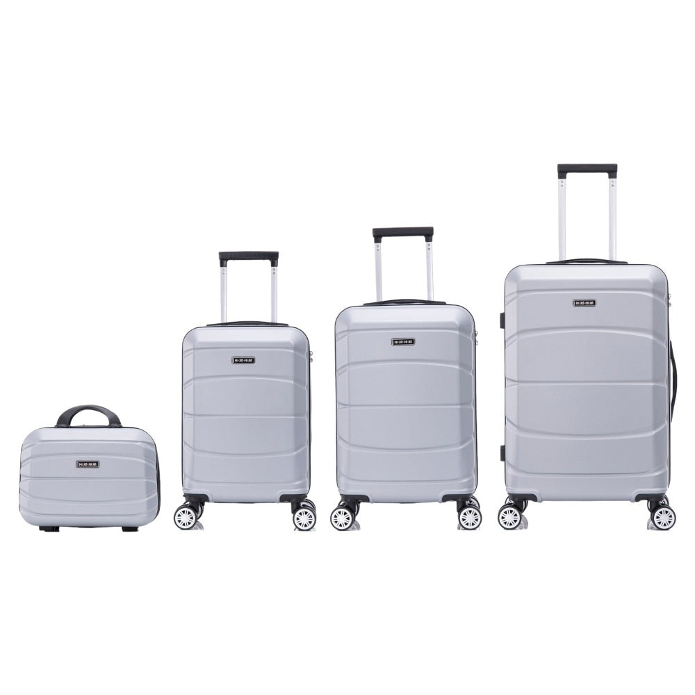 Conjunto de Maletas de Viaje Elegantes: Carcasa Ligera de Abs, Cerradura Numérica, 4 Ruedas Giratorias 360, Asa Telescpica de Aluminio Alloy Juego de Maletas Set Trolley Maleta Cabina ( 8002 NEW)