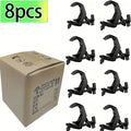 8 ganchos ajustables de aleación de aluminio para luces de escenario, ganchos de color negro para luces par, ganchos para luces de haz, gancho para faros delanteros para luces de escenario al aire libre, se adaptan a trusses o tuberías de diámetro de 1.57