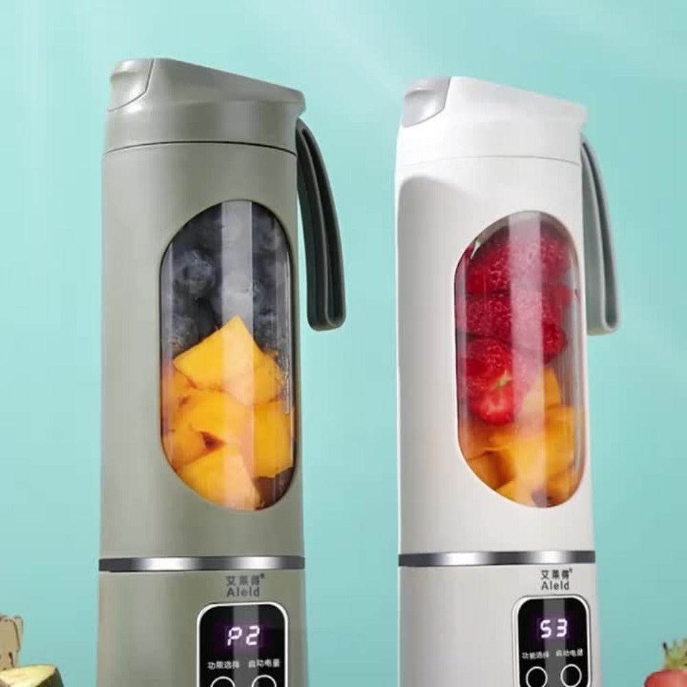 Licuadora y Exprimidor Portátil Recargable por USB - Fácil de Limpiar, Perfecto para Bebidas de Frutas y Verduras, Batidos - Capacidad de 10.14oz a 16.91oz