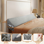 Colchón Cuña, Almohada Cuña, Almohada para Lectura, Respaldo para Lectura, Elevador de Cabeza/Piernas, Cierre de Cabecero, Reposacabezas o Respaldo entre Cabeza y Pared, con Funda Extraíble, Regalo de Navidad y Halloween
