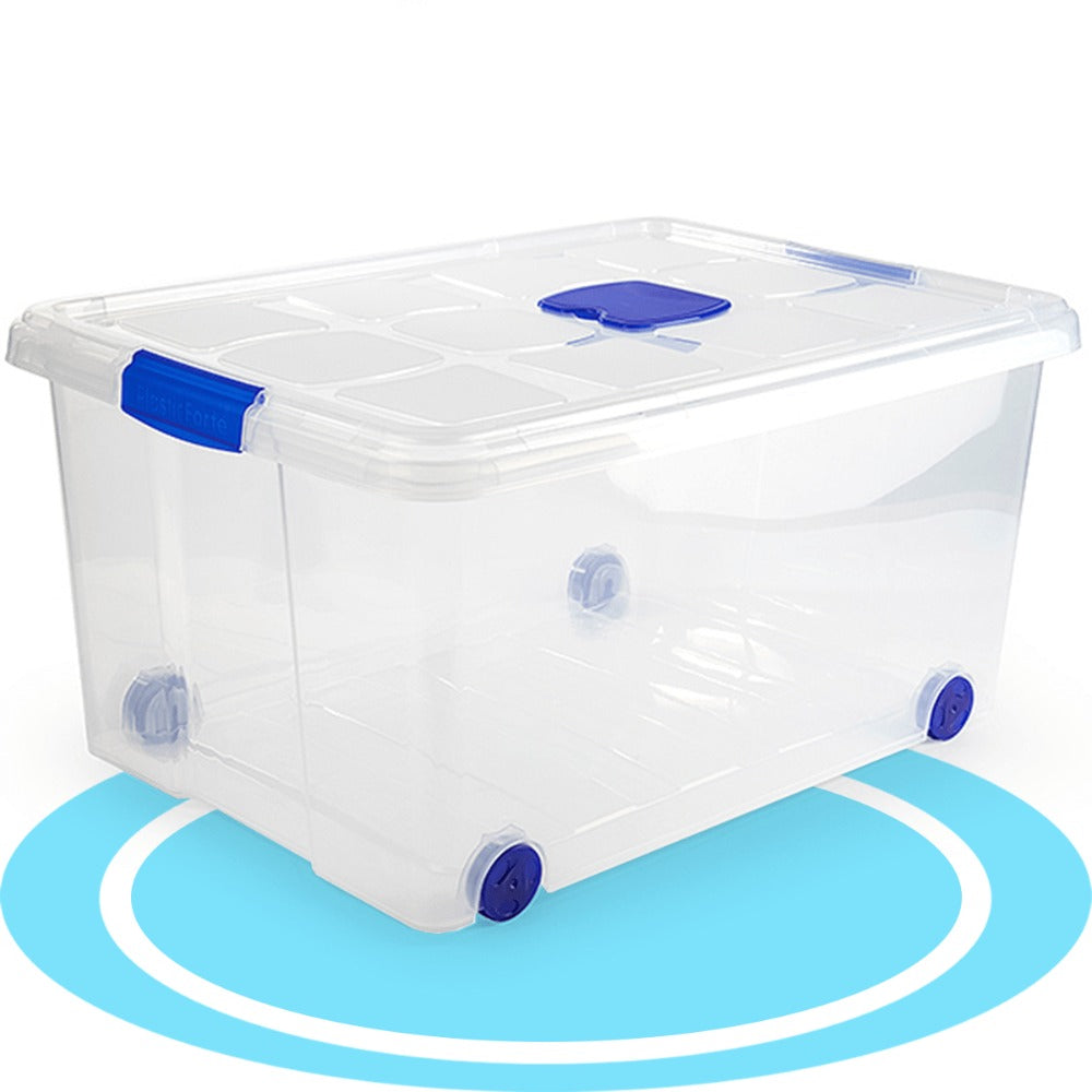 Caja Almacenamiento plástico para Guardar y Ordenar Juguetes, Libros, Documentos, Ropa, Mantas. Cierre Hermético, Gran Capacidad y Resistencia - Dekohome