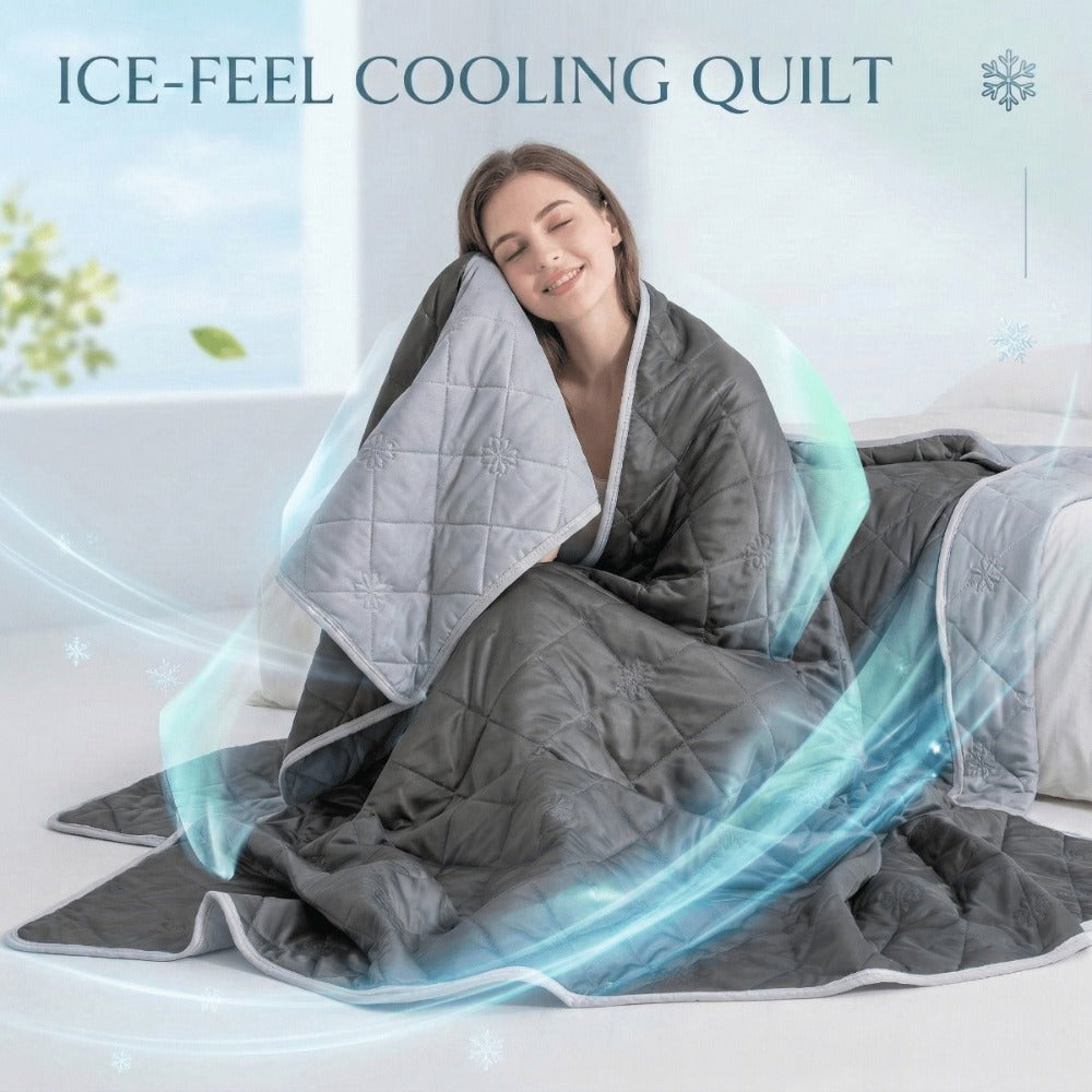Colcha de Verano New Cool-Sense | Suave, con Relieve Ultrasónico, No se Decolora, Para Todas las Estaciones, Lavable a Máquina, Ideal para Dormitorio, Sala de Estar, Habitación de Invitados