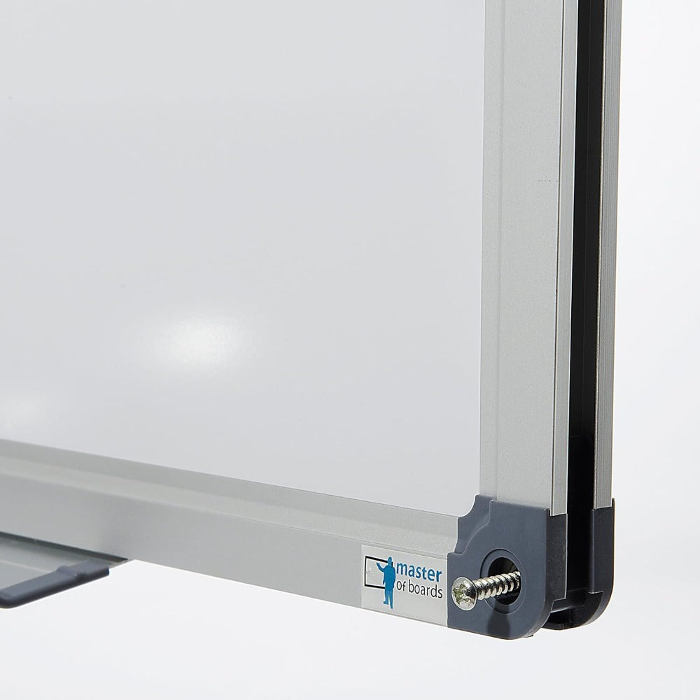 Pizarra Magnética KARAT con Marco de Aluminio - Soporte para Bolígrafos Removible - Resistente a Arañazos y Limpiable con un Paño Seco - Pizarra Magnética para Oficina, Hogar y Escuela - Formato Vertical o Horizontal
