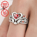 Plata de ley 925 PM:E27 - Un exquisito anillo de moda para mujer, elegante y con estilo, adornado con circonita cúbica sintética brillante. Esta joya de alta gama para mujer es perfecta para vacaciones, uso diario y un regalo conmemorativo ideal para amig