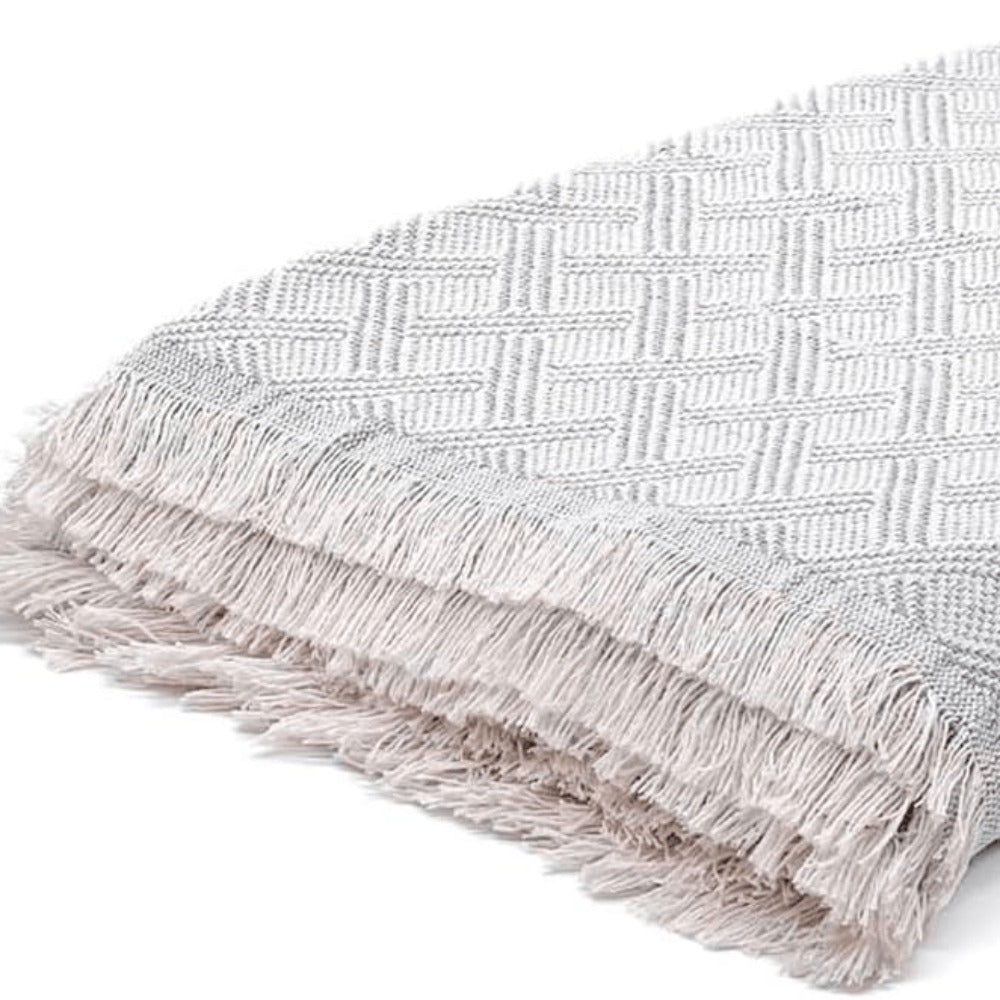Fular multiusos con tejido Jacquard, resistente y fácil de limpiar, disponible en varios colores y tamaños, ideal para sofá, cama o picnic.