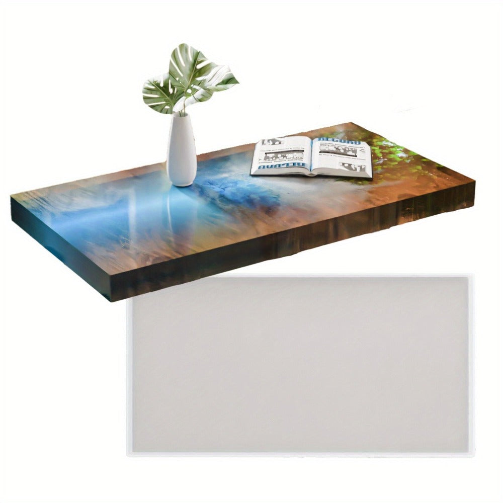 Molde de Silicona Grande y Reutilizable para Mesas de Río de Resina Epoxi y Arte en Resina, Ideal para Platos Especiales, Bandejas, Carpintería y Mesas de Café