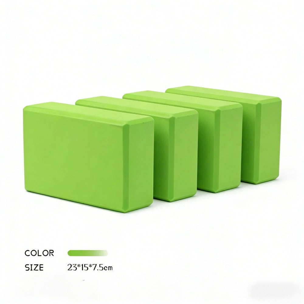 4pc - Bloque de yoga de alta densidad - ladrillo de soporte sólido de yoga negro / Rosa / verde / morado / negro, ladrillo de yoga universal para hombres y mujeres, ladrillo de yoga ligero de 500g, adecuado para fitness, baile, estiramiento, peso ligero,