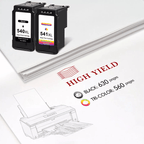 Cartucho de tinta | PG 540 XL CL-541XL Cartuchos 540xl 541xl (2 unidades) Reemplazo para Cartuchos de Impresora Canon 540 541 PG540 CL541 para