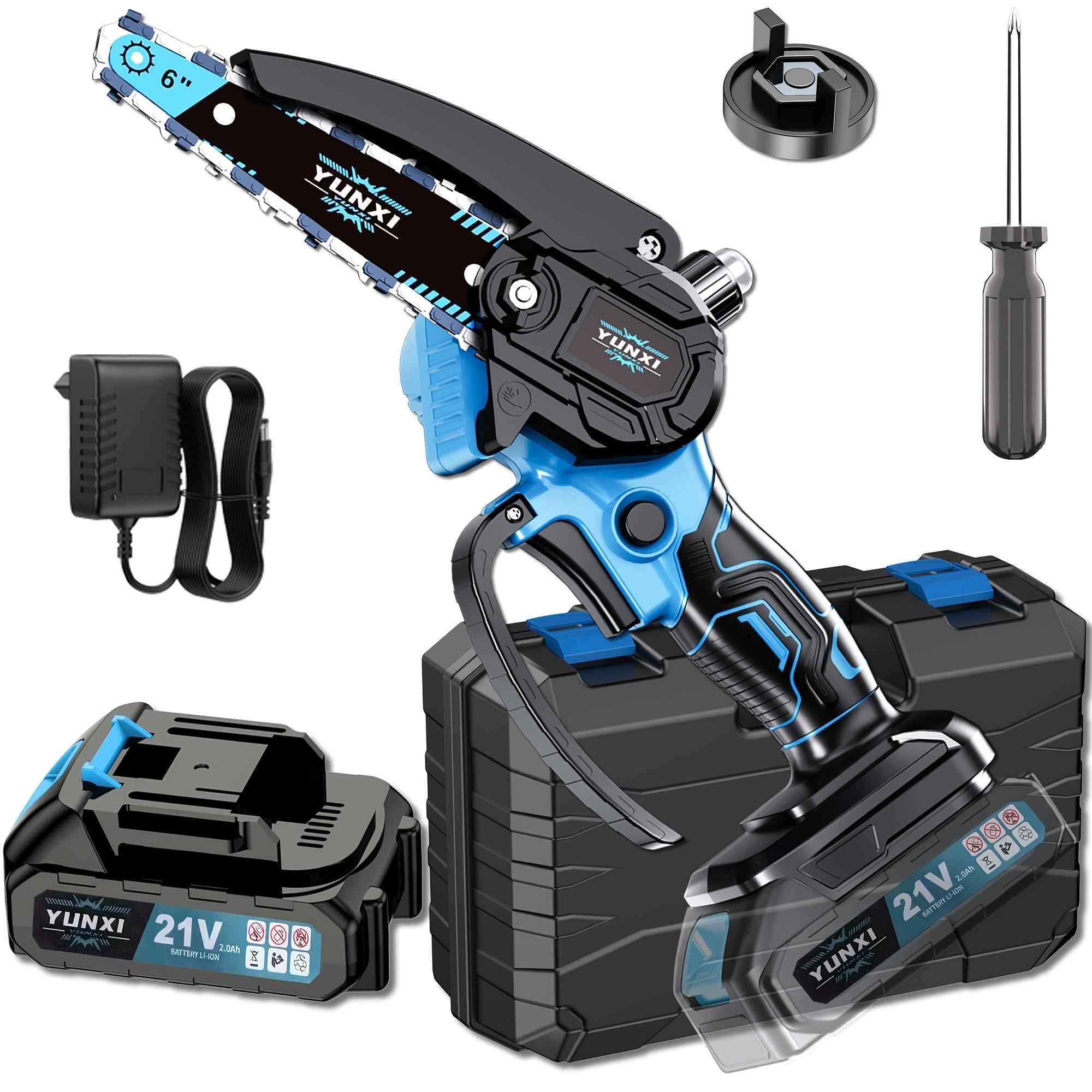 Motosierra | Mini Sierra de Iones de Litio, Ideal para Cortar Madera y Podar Jardines, El Regalo Perfecto para Padres, Entusiastas. Esta Sierra