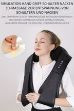 YUNSHAW Masajeador de Cuello con Calor, Masajeador Shiatsu para Cuello, Espalda, Hombro, Pie y Pierna, Masajeador de Amasamiento 3D Profundo para Casa, Oficina y Coche, Regalo Cómodo para Mamá/Papá/Mujeres/Hombres