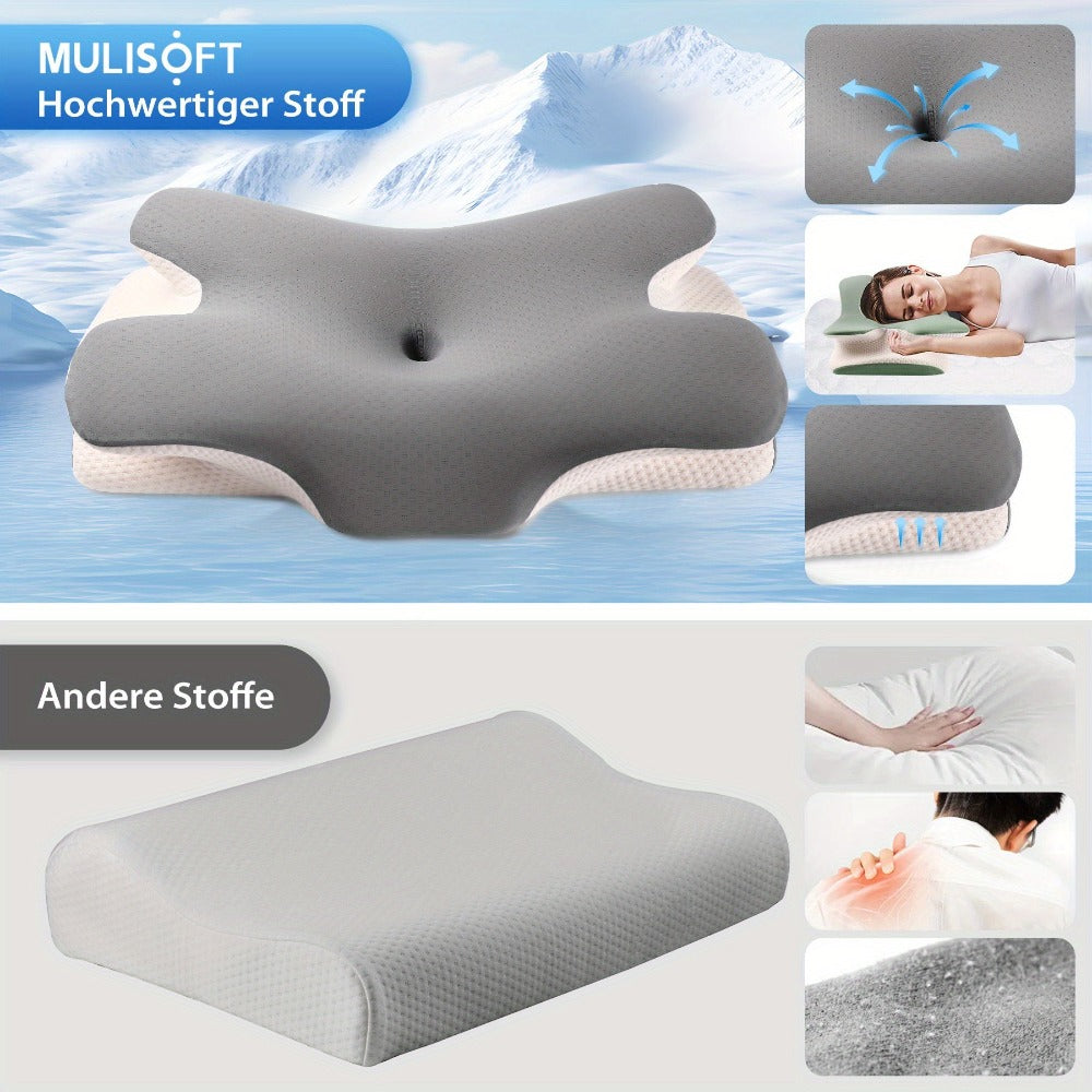 Almohada para el cuello, El regalo perfecto para familiares, amigos y parejas, Almohada ergonómica, Almohadas para dormir sin olor para un descanso profundo, Almohada refrescante para personas que duermen de lado, boca arriba y boca abajo