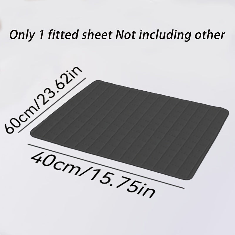 1 pieza Protector de colchón impermeable de alta calidad, sábana bajera ajustada, fabricada con tecnología de gofrado Soundwave, cubrecama suave y cómodo, lavable a máquina, apto para dormitorios, hoteles, residencias estudiantiles, fundas de almohada y r