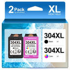Cartuchos de Impresora Remanufacturados 304XL de Reemplazo para HP 304 XL Multipack y Color Compatibles con Envy 5000 5010 5020 5030 5032, Deskjet 2620 2622 2630 3720 3735 3750 3760 3762 3764