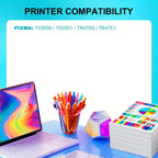 Multipack de cartuchos de tóner compatibles con Canon PG575XL CL576XL, aptos para impresoras Canon PIXMA TS3550i/TS3551i/TR4750i/TR4751i, recargas de tóner de tinta negra de alto rendimiento con componentes, reemplazo para impresoras TS3550i/TS3551i/TR475