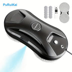 PuRuiKai 11 Almacén Local Robot Limpiador de Ventanas Inteligente, Robot Automático de Limpieza de Vidrios con Control Remoto y Rociado de Agua, Ideal para Hogar, Oficina, Edificios Altos, Regalo de Halloween y Navidad