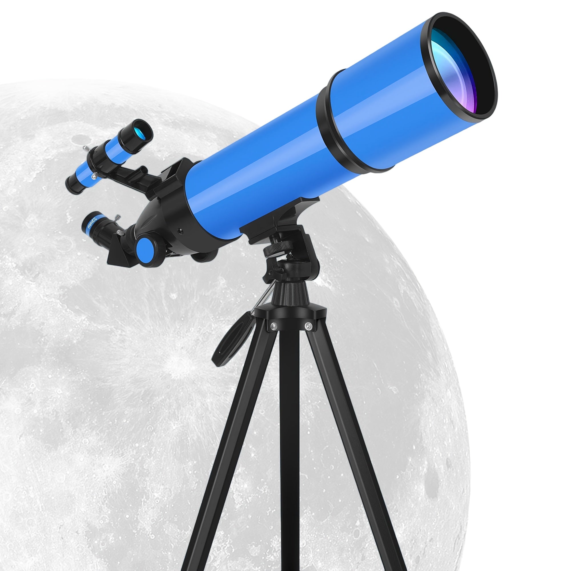 Telescopio refractor de 80 mm para observación de estrellas y luna | diseño funcional