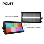 POLET 200W LEDRGBW 4 en 1 luz estroboscópica con partición 8+8 blanca 8000K DMX512 superbrillante para DJ, lavado, bodas, bar, efectos de iluminación escénica estroboscópica para fiestas, clubes y espectáculos