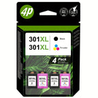 301XL Cartucho de tinta de repuesto negro y color para HP 301XL Compatible con HP DeskJet 1000 1050 1055 1056 1510 1513 1517 2000 2050 2510 2540 OfficeJet 2620 2622 Envy 4500 4502 5530 5532 Impresora, Multipack