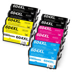 Cartuchos Epson 604XL compatibles, paquete de 10 para XP y Workforce