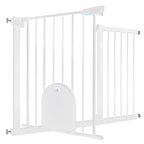 Puerta de seguridad para escaleras y puerta para animales, puerta de seguridad N Stop sin taladrar con rejilla de metal
