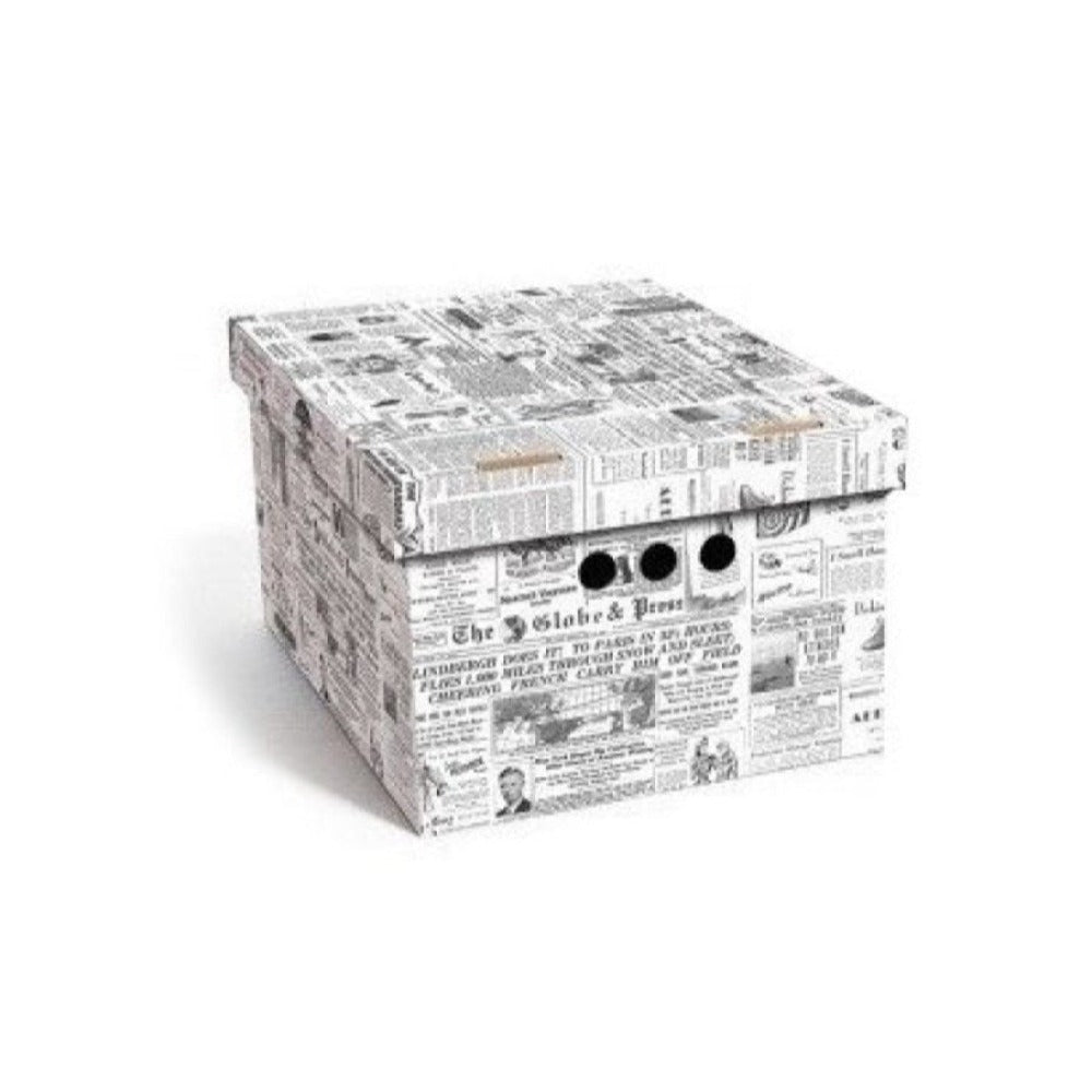 Caja de almacenamiento decorativa de cartón, 1 pieza, con estampado, para ropa, artículos pequeños, documentos, ideal para hogar, oficina o armario, dimensiones: 35x26.3x18.6 cm