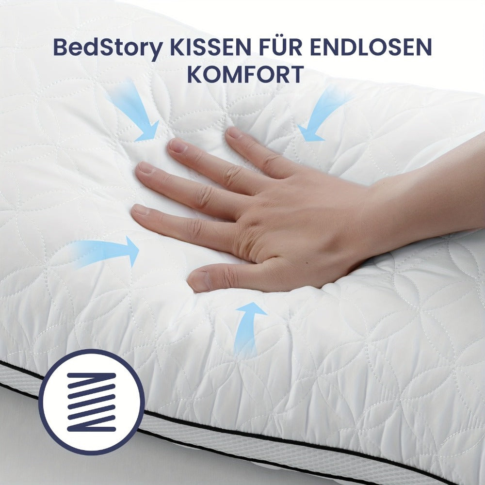 Bedstory 2 piezas 40X80 Cm, Cama cómoda, suave y transpirable de 40X80Cm, Suave y con soporte, Lavable para dormir