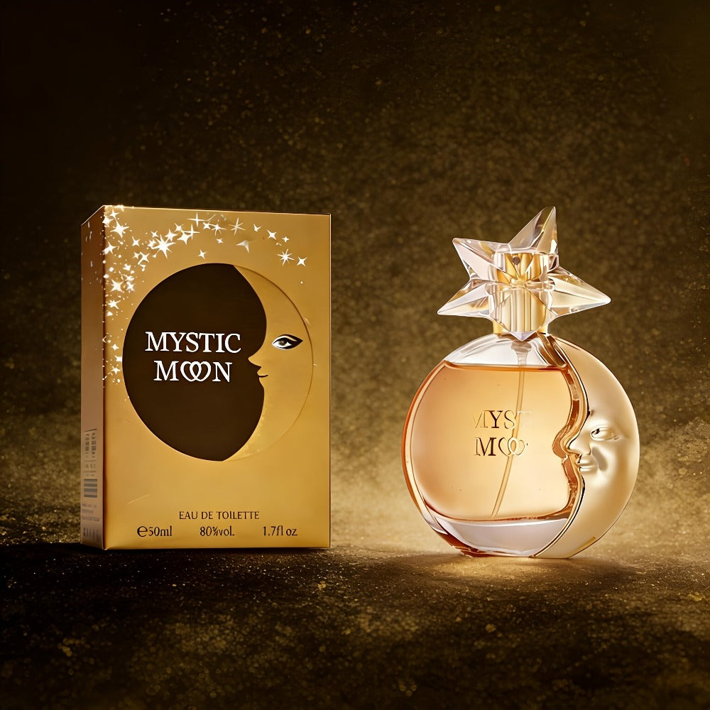 Perfume para mujer EDP Estrella Brillante Luna | Fragancia Luna Misteriosa: Geranio como una Flor de Medianoche, Envuelto en el Cedro Cálido y la Ámbar Dorado Luz de Luna