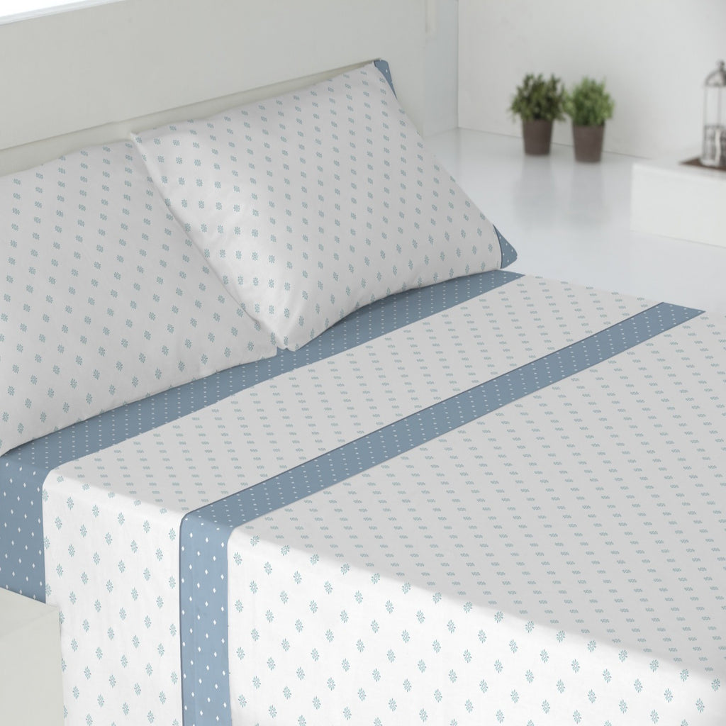 Juego de cama de 3/4 piezas apto para todas las estaciones, que incluye una sábana, una sábana ajustable y fundas de almohada. Medidas: 90 cm, 105 cm, 135 cm, 150 cm y 180 cm