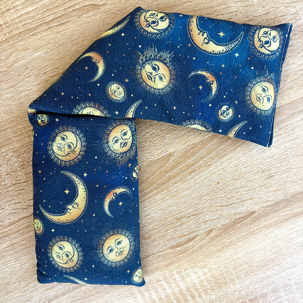 Bolsas térmicas de semillas para microondas, tamaño 50×12 cm, bolsas multifuncionales de terapia fría y calor, aptas para calentar en microondas y enfriar en nevera.