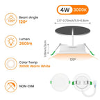 Foco LED empotrable regulable 6pcs | Dormitorio salón cocina y pasillo