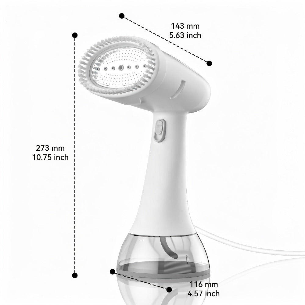 1500W Vapor Portátil Súper Potente, Calentamiento Rápido en 20 Segundos, Eliminador de Arrugas para el Hogar, Adecuado para Todo Tipo de Ropa y Textiles