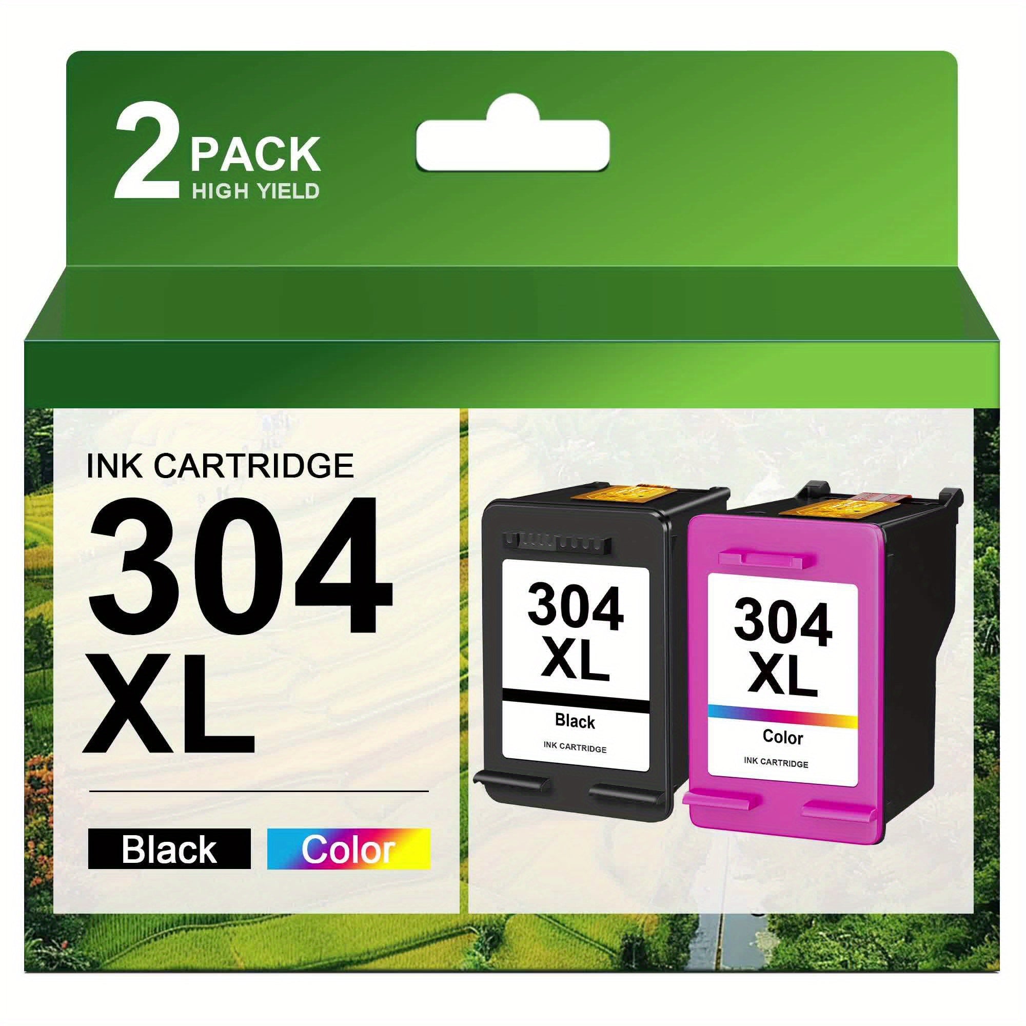 Cartucho de tinta | Cartuchos de tinta 304XL de alto rendimiento remanufacturados para HP 304 XL (Color Negro) para HP Deskjet 2600 2620 2621