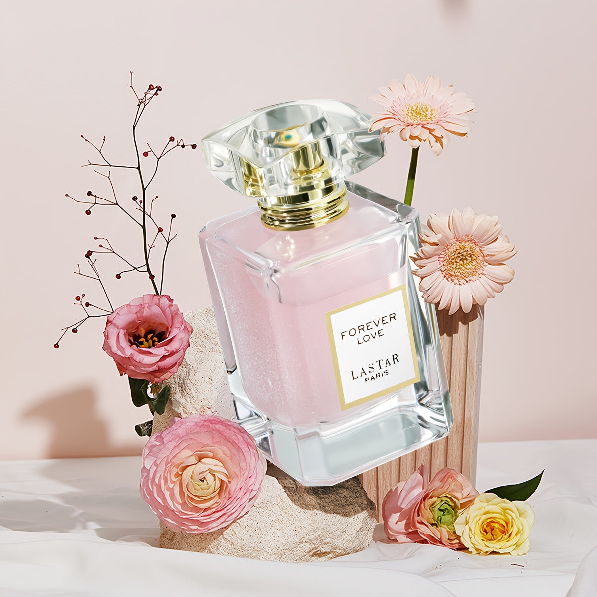 LASTAR Perfume de mujer lujoso y de larga duración, Body Spray para mujer, El líquido contiene partículas de oro. Con una fragancia floral de jazmín y rosa, libera férromonas cautivadoras. Regalos para parejas en citas, un maravilloso regalo para ella.