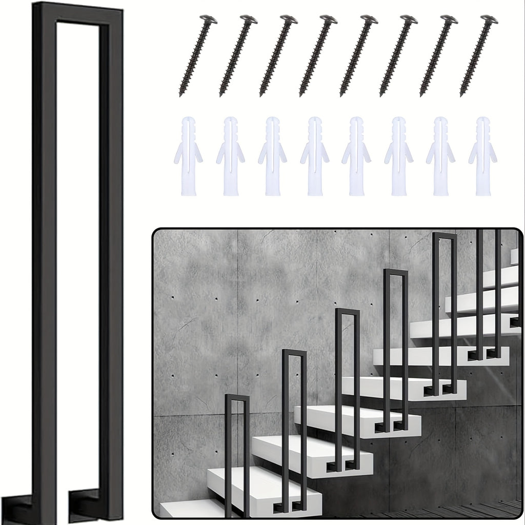 Barandilla metálica para escalera 110cm | Interior exterior balcón y pasillo