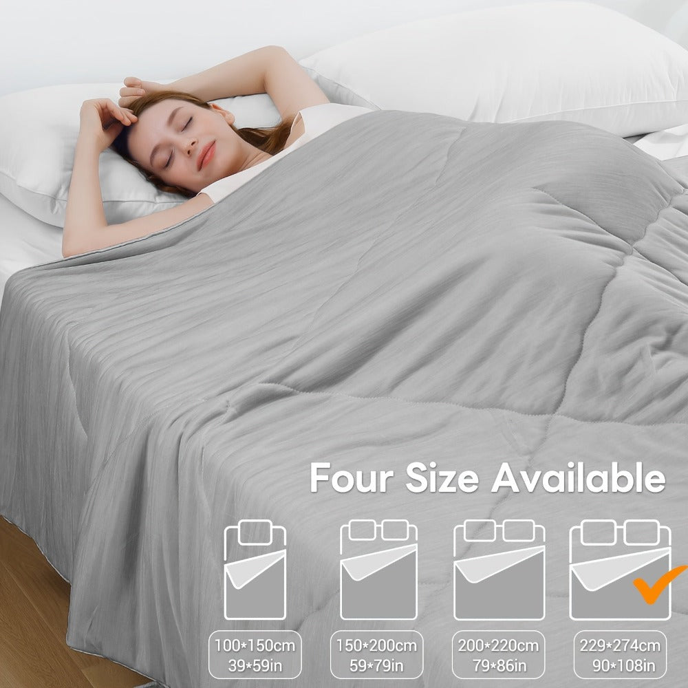 1 edredón Elegear de tamaño estándar, edredón refrescante con fibra de enfriamiento Q-Max > 0.45 Arc-Chill, manta fresca de verano para dormir para personas que sudan por la noche y que se sienten calientes (100*150, 150*200, 200*220, 274*229)