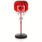 Base de aro de baloncesto, soporte de baloncesto de altura regulable 63-150 cm, juego de aro y tablero de baloncesto