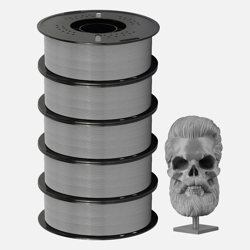 Filamento PETG 1.75mm 11Lbs 2.2LBS (1Kg)/Carrete de Alta Precisión Buena Resistencia al Impacto Filamento para Impresora 3D Negro Blanco Gris Materiales para Impresora 3D