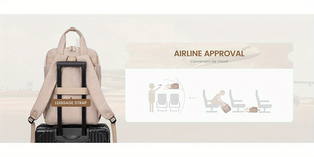 Mochilas | Mochila LOVEVOOK para Mujer, Bolso Escolar Grande para Laptop de 15.6 y 43.94 cm, Mochila de Viaje, Equipaje de Mano para Avión 40 X