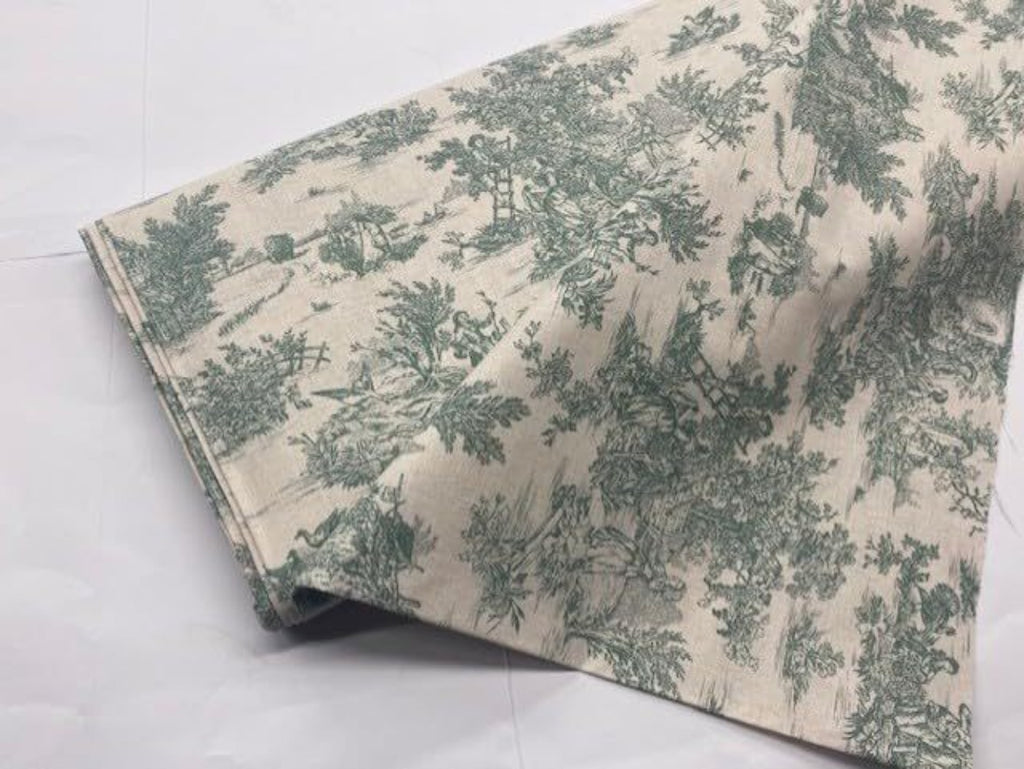 Tela de toile de jouy, telas de popelina 100%, telas de decoración, telas de labores, telas por metros,