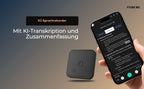 Grabadora de Voz con APP para Transcripción AI, Resumen GPT-4o, Traducción, Mapeado Mental, 64GB de Almacenamiento y Diseño Magnético, Ideal para Llamadas, Clases y Reuniones, por FoCase Rec