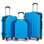 Juego de Equipaje que Incluye una Maleta de Cabina de 20 Pulgadas, una Maleta de Viaje Expandible con Ruedas Giratorias de 360 Grados, Cerradura con Contraseña, Gran Capacidad, un Equipaje de Bodega de 28 Pulgadas y un Equipaje de Mano para Viajes