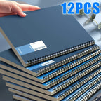 Cuaderno | 12 cuadernos de espiral A5 - Cubierta suave duradera, encuadernación de doble alambre | Diseño minimalista con temática espacial
