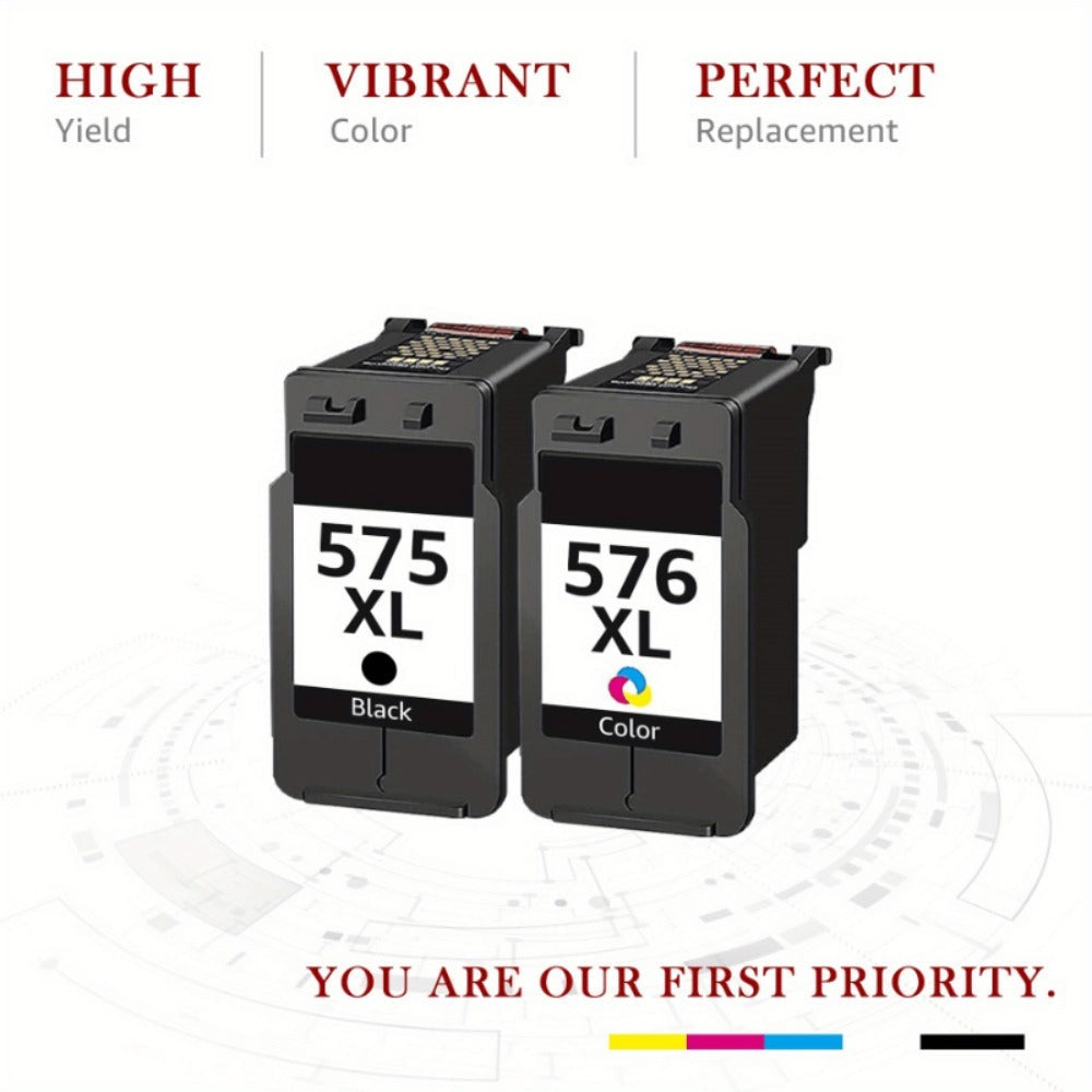 Cartuchos de tinta 575 XL compatibles con impresoras Canon 575 Cartuchos de tinta negra para Canon PIXMA TS3550i TR4750i TR4751i TS3551i